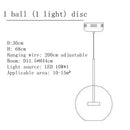 DecorBites™ Glass Bubble LED Chandelier for Kids Kitchen Dining Office Lighting