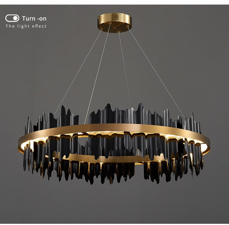 MIRODEMI® Modern Creative Circular Chandelier for Living Room, Dining Room