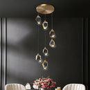 DecorBites™ Crystal Diamond Chandelier for Duplex Building Stairwell Loft Pendant Lighting