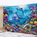 DecorBites™ 3D Underwater World Mandala Yoga Mat Home Decoration Tapestry Hippie Sofa Blanket