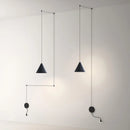 DecorBites™ Geometric LED Pendant Light for Living Room Bedside - Nordic Style Glam Fixtures