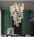 Luxury Modern LED Chandelier for Staircase, 12 Lights