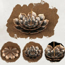 Incense Stick Holder Round Plate Buddhism Insense Ash Catcher Joss Cone Insence Alloy Incense Burner Stick Holder Plate