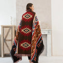 DecorBites™ Geometric Cotton Knitted Sofa Blanket & Tapestry
