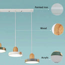 DecorBites™ LED Wood Iron Pendant Light for Study, Bedside - Nordic Modern Design