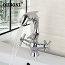 DecorBites™ Dolphin Shape 2-Handle Basin Faucet, Polished Chrome Finish
