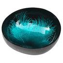Splash Ink Coconut Shell Candy Storage Bowl Container Desk Ornament Home Decorative Bowls Key Sundries Storage Bowls Craft Gifts