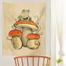 DecorBites™ Frog Mushroom Psychedelic Tapestry Wall Hanging
