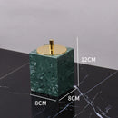 DecorBites™ Green Marble Bathroom Set: Dispenser, Dish, Holder, Tissue Box & Accessories