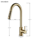 DecorBites™ Gold Kitchen Faucet with Touch Sensor Control for Sensitive Mixer Experience