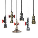 DecorBites™ Iron Pipe Pendant Lights Holder Retro Loft Indoor Ceiling Hanging Lamp
