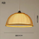 DecorBites™ Japanese Bamboo Chandelier Lights for Bedroom Living Room Tea Room Zen Lamps