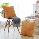 DecorBites™ Cross Faux Suede Throw Pillow Cover for Car Couch Sofa Bed Home Decor
