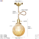 DecorBites™ Glass Copper LED Pendant Light for Kitchen Cafe Living Room