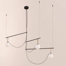 DecorBites™ Glass Ball Pendant Light for Bedroom Bar Cafe Decor - Multi-Light Post-Modern Glass Lighting