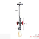 DecorBites™ Iron Pipe Pendant Lights Holder Retro Loft Indoor Ceiling Hanging Lamp