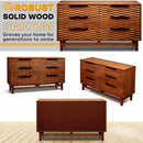 Elara Solid Wood Dresser with 6 Drawers