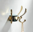 DecorBites™ Green Gold Zinc Alloy Coat Hook Wall Hanging Single Hook for Bathroom or Door