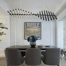 DecorBites™ LED Chandelier: Modern Nordic Loft Hanging Light for Living Room, Restaurant, Bar