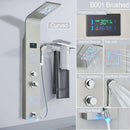 DecorBites™ LED Light Shower Faucet System: Rainfall, Massage Jets, Waterfall Panel with Temperature Control