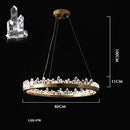 DecorBites™ Dimmalbe LED Crystal High Ceiling Chandelier for Living Room