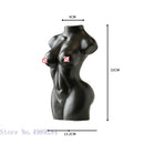 DecorBites™ Abstract Nude Female Ceramic Vase Black White Home Decor Ornament