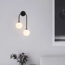 DecorBites™ Gold Glass Ball Wall Sconce | Modern Nordic Bedside Lighting for Bedroom