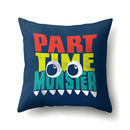 DecorBites™ Dino Baby Pillowcase: Cute Dino Drive Car Letter Cushion Cover for Bedroom Decor