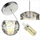 DecorBites™ Crystal LED Chandelier: Modern Luxury Pendant Lights for Staircase, Bedroom, and Living Room
