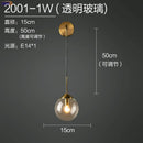 DecorBites™ Glass Ball LED Wall Lamp for Nordic Modern Bedroom Lighting