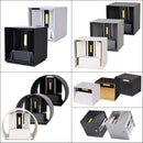 Modern black & gold motion sensor wall lamp outdoor sconce