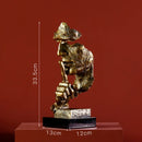 DecorBites™ Gold Resin Sculpture | Nordic Luxury Technology Decor for Home & Office