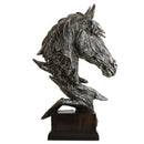 DecorBites™ Country Resin Horsehead Figurine: Creative Animal Statue for Modern Home & Office Decor