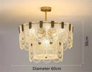 DecorBites™ Art Glass Chandelier: Elegant Luxury Lighting for Living, Dining & Bedroom Rooms