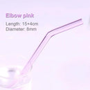 DecorBites™ Glass Straws Set - Eco-Friendly Reusable Colorful Drinking Tubes