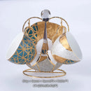 DecorBites™ Luxe Gold Inlay Bone China Coffee Set: Teapot, Cup, Sugar Bowl, Creamer, Mug