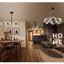 DecorBites™ Dandelion Flower Chandelier: Modern LED Living Room Bedroom Indoor Decor Bouquet Lamps