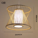 DecorBites™ Japanese Bamboo Chandelier Lights for Bedroom Living Room Tea Room Zen Lamps