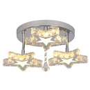 DecorBites™ Crystal Stars LED Pendant Chandelier for Modern Living Dining Room Decor