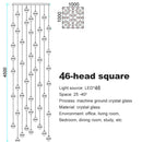 DecorBites™ Crystal Ball Chandelier: Stylish Meteor Shower Lighting for Restaurant, Bar, and Home