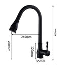 DecorBites™ Gold Kitchen Faucet Pull Out Swivel Water Mixer Tap Single Handle Sink