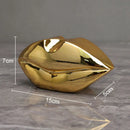 DecorBites™ Gilded Lips & Leg Resin Figurines Sculpture for Modern Home Decor