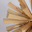 DecorBites™ Dandelion Wooden Pendant Lights - Solid Wood Hanging Lamps for Dining Room & Restaurant
