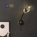 DecorBites™ Black Crystal Copper LED Chandelier - Art Deco Hanging Lamp for Dinning Room