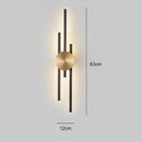 DecorBites™ Copper Wall Light for Bedroom, Living Room, TV Background - Minimalist Luxury Design