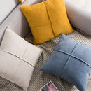 DecorBites™ Cross Faux Suede Throw Pillow Cover for Car Couch Sofa Bed Home Decor