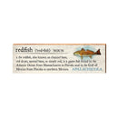Redfish Apalachicola Definition | Wall Art Print on Real Wood