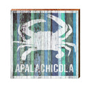 Apalachicola Crab Blue Boards | Wall Art Print on Real Wood