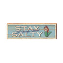 Stay Salty St. George Island Mermaid | Wall Art Print on Real Wood