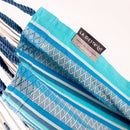 Udine Organic Azure - Organic Cotton Hammock Chair with FSC® certified Eucalyptus Stand